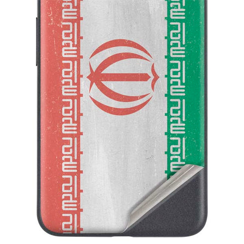 Iran Flag Distressed Google Pixel 5a Skin